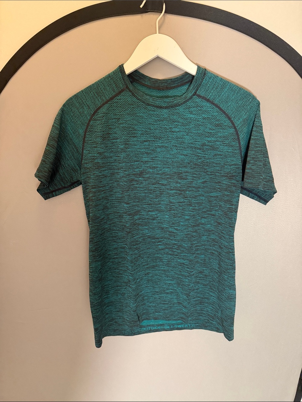 Lululemon Men's Teal Metal-Vent Short-Sleeve Tee
